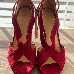 Michael Kors Burgundy Strappy Heels